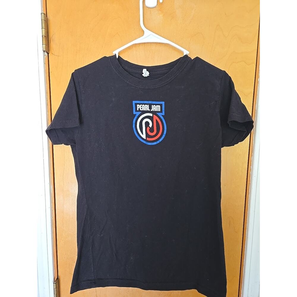 Pearl Jam Tour 2013 Double-Sided Tulex Official Merch Black T-Shirt Women's XL